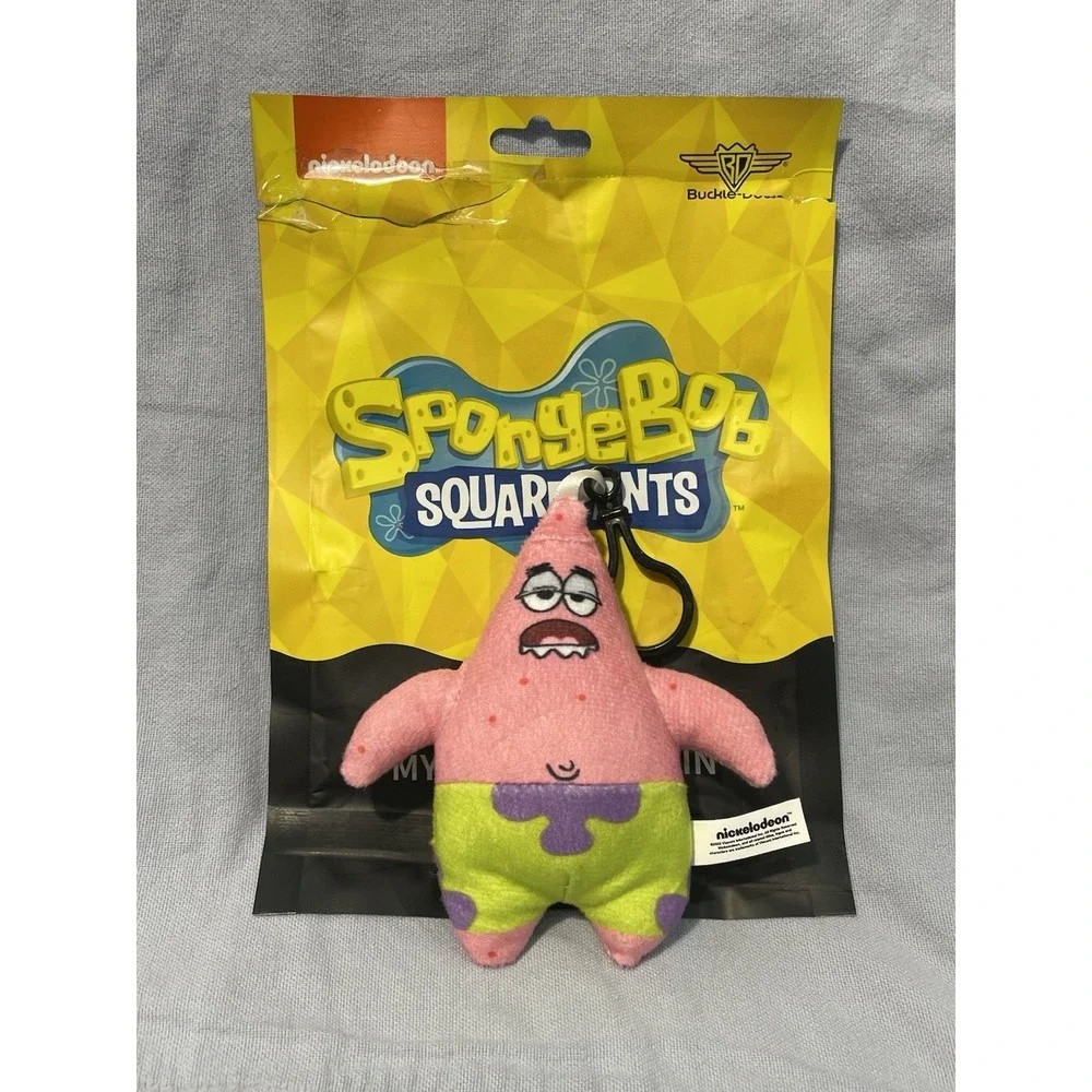 NEW Nickelodeon SpongeBob Plush Keychain Bag Charm by Buckle-Down - Patrick